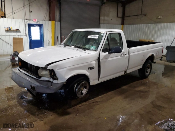 1996 Ford F-150 Special with VIN 1FTEF15YXTLB41721, listed as a Copart auction lot 73215304 with 115,571 mi miles and Salvage Title. Bid and sale history available at carsss.com. Image 1.
