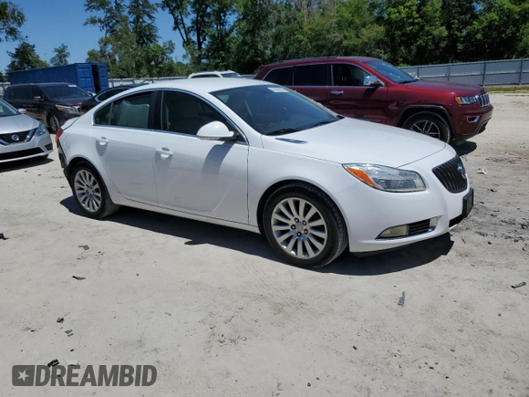 2012 Buick Regal with VIN 2G4GR5EK6C9139390, listed as a Copart auction lot 53065305 with 215,130 mi miles and Salvage Title. Bid and sale history available at DreamBid. Image 4.