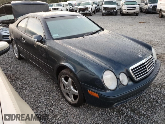 2002 Mercedes-Benz CLK 320/430 with VIN WDBLJ70G12F198831, listed as a Copart auction lot 73933824 with Not Provided miles and Salvage Title. Bid and sale history available at DreamBid. Image 4.