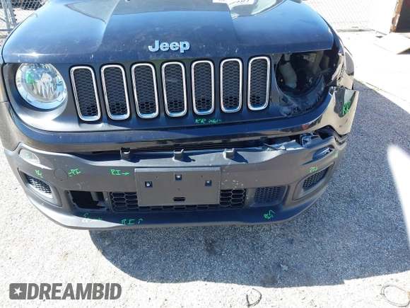 2017 Jeep Renegade Sport with VIN ZACCJBAB3HPF99343, listed as a IAAI auction lot 39594083 with 85,446 mi miles and . Bid and sale history available at carsss.com. Image 12.