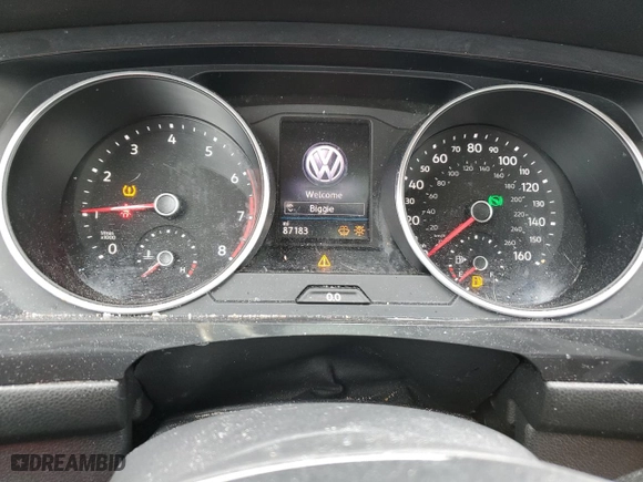 2019 Volkswagen Tiguan SE with VIN 3VV2B7AXXKM068394, listed as a Copart auction lot 51065775 with 87,183 mi miles and Salvage Title. Bid and sale history available at carsss.com. Image 9.