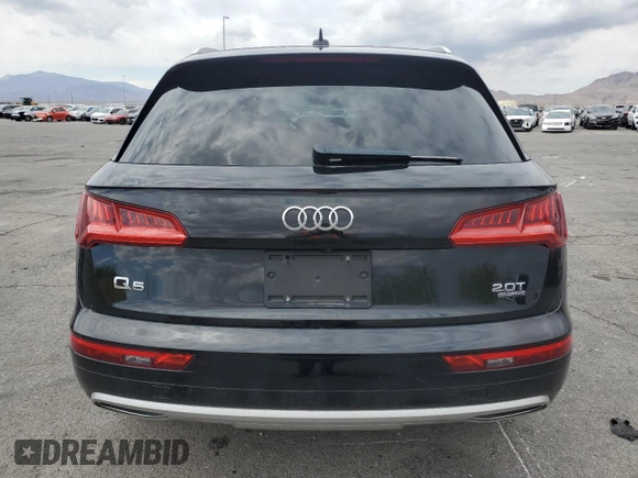 2018 Audi Q5 Premium with VIN WA1ANAFY9J2105578, listed as a Copart auction lot 55483725 with 82,141 mi miles and Salvage title. Bid and sale history available at DreamBid. Image 6.