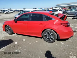 2023 Honda Civic Sedan EX with VIN 2HGFE1F76PH323255, listed as a Copart auction lot 46694425 with 25,455 mi miles and Salvage Title. Bid and sale history available at carsss.com. Image 2.