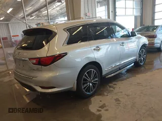 2017 Infiniti QX60 with VIN 5N1DL0MM3HC525307, listed as a IAAI auction lot 41578552 with 54,313 mi miles and . Bid and sale history available at DreamBid. Image 4.