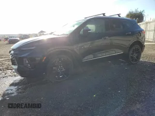 2020 Chevrolet Blazer Premier with VIN 3GNKBFRS0LS634858, listed as a Copart auction lot 77987524 with 24,951 mi miles and Salvage title. Bid and sale history available at DreamBid. Image 1.