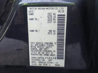 2016 Nissan Altima SV with VIN 1N4AL3AP1GC254128, listed as a IAAI auction lot 41744050 with 138,110 mi miles and . Bid and sale history available at DreamBid. Image 9.