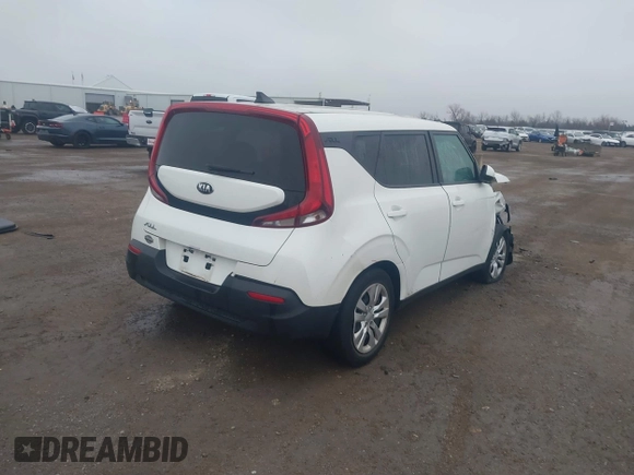 2020 Kia Soul S with VIN KNDJ23AU7L7709330, listed as a IAAI auction lot 41598480 with 29,697 mi miles. Bid and sale history available at carsss.com. Image 4.