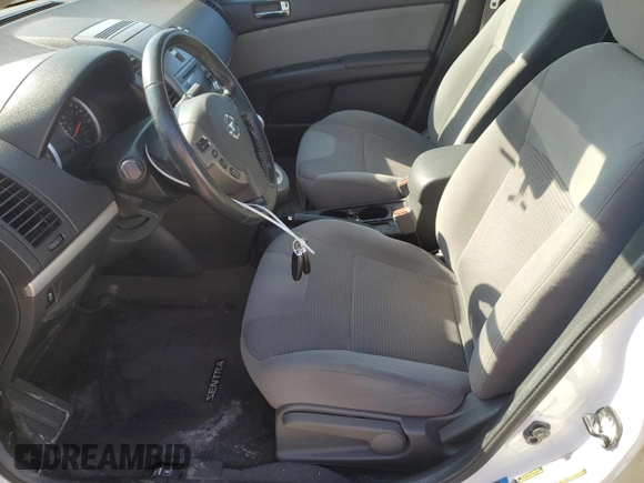 2012 Nissan Sentra S with VIN 3N1AB6AP6CL705277, listed as a Copart auction lot 61905065 with 243,683 mi miles and Salvage title. Bid and sale history available at DreamBid. Image 7.