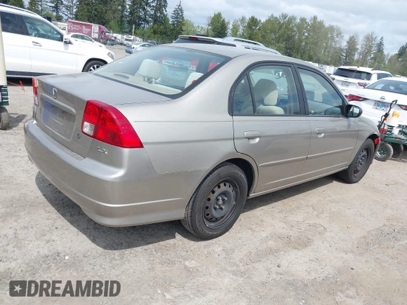 2004 Honda Civic LX with VIN 2HGES16574H528789, listed as a IAAI auction lot 42146600 with 219,255 mi miles. Bid and sale history available at carsss.com. Image 4.