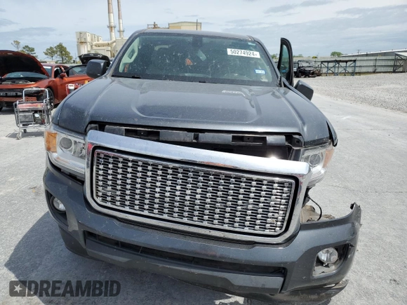 2016 GMC Canyon 2WD SLE with VIN 1GTH5CEA6G1288652, listed as a Copart auction lot 50274924 with 57,033 mi miles and Salvage Title. Bid and sale history available at carsss.com. Image 5.