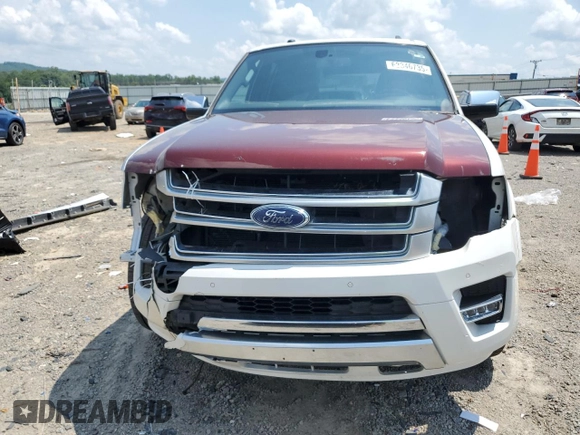 2017 Ford Expedition Max Platinum z VIN 1FMJK1MT5HEA13460, wystawiony jako Copart lot #62346735 z przebiegiem 130 720 mil mil oraz Szkoda całkowita • Salvage title. Historia ofert i sprzedaży dostępna na DreamBid. Obrazek 5.