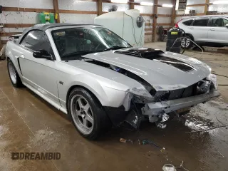 2002 Ford Mustang GT Deluxe z VIN 1FAFP45X62F160859, wystawiony jako Copart lot #45946145 z przebiegiem 110 078 mil mil oraz Szkoda całkowita • Salvage title. Historia ofert i sprzedaży dostępna na DreamBid. Obrazek 4.