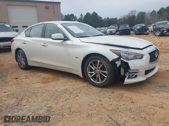 2017 Infiniti Q50 3.0t Premium with VIN JN1EV7AR8HM839141, listed as a IAAI auction lot 41803774 with 109,893 mi miles. Bid and sale history available at carsss.com. Image 1.