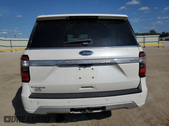 2018 Ford Expedition Max Platinum with VIN 1FMJK1MT9JEA71058, listed as a Copart auction lot 71817434 with 144,713 mi miles and Salvage title. Bid and sale history available at DreamBid. Image 6.