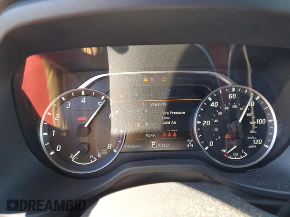 2023 Nissan Titan SV with VIN 1N6AA1ED8PN106127, listed as a Copart auction lot 82214774 with 39,089 mi miles and Salvage title. Bid and sale history available at DreamBid. Image 9.