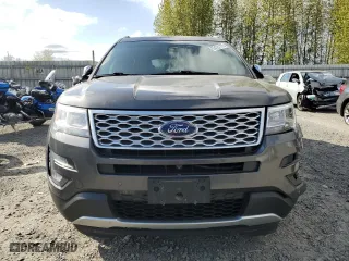 2017 Ford Explorer Platinum with VIN 1FM5K8HT0HGB15225, listed as a Copart auction lot 53121115 with 106,338 mi miles and Salvage Title. Bid and sale history available at carsss.com. Image 5.