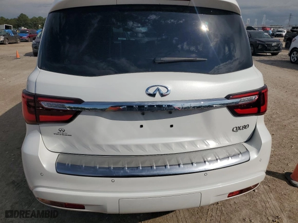 2022 Infiniti QX80 SENSORY with VIN JN8AZ2BF0N9743420, listed as a Copart auction lot 76709314 with 53,132 mi miles and Non Repairable. Bid and sale history available at carsss.com. Image 6.