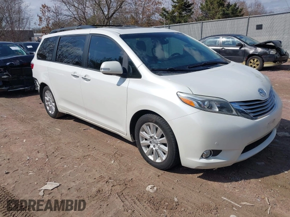 2016 Toyota Sienna XLE with VIN 5TDYK3DC5GS700459, listed as a IAAI auction lot 41905607 with Not provided miles and . Bid and sale history available at DreamBid. Image 1.