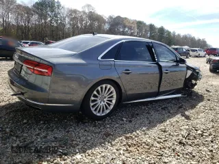 2015 Audi A8 3.0T with VIN WAU3GAFD3FN027632, listed as a Copart auction lot 49260355 with 97,076 mi miles and Salvage Title. Bid and sale history available at DreamBid. Image 3.