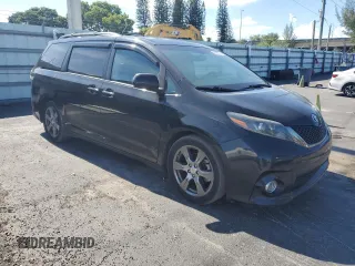 2017 Toyota Sienna SE with VIN 5TDXZ3DC7HS858021, listed as a Copart auction lot 65982715 with 73,647 mi miles and Clean title. Bid and sale history available at DreamBid. Image 4.