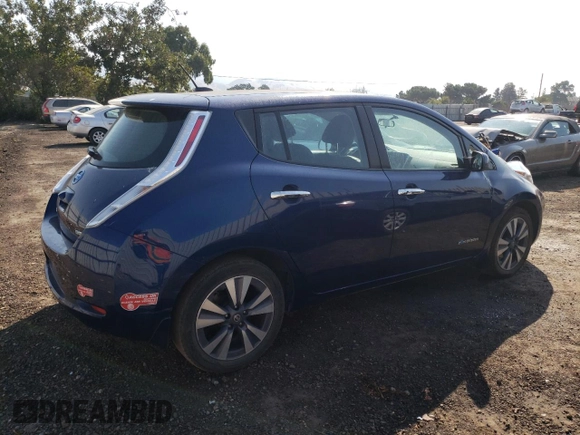 2017 Nissan LEAF SL with VIN 1N4BZ0CP0HC305554, listed as a Copart auction lot 66279883 with 61,279 mi miles and . Bid and sale history available at DreamBid. Image 3.