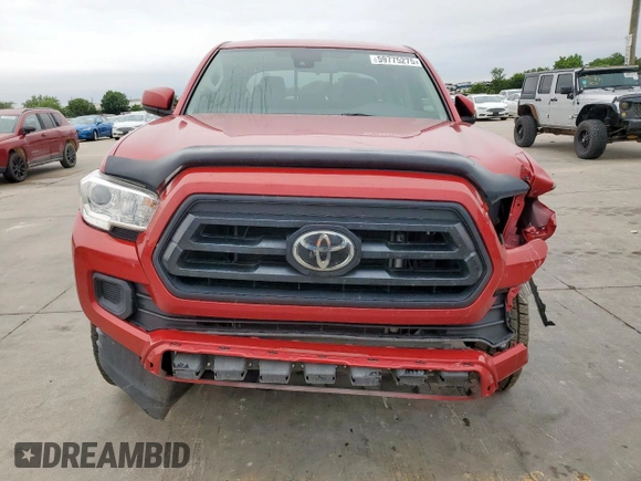 2021 Toyota Tacoma SR с VIN 3TYAX5GN3MT023147, выставлен на аукционе Copart как лот 59775275 с пробегом 42 418 миль миль и Списание • Salvage title. История ставок и продаж доступна на DreamBid. Изображение 5.