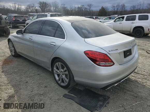 2016 Mercedes-Benz C 300 with VIN 55SWF4JB2GU166997, listed as a Copart auction lot 47840625 with 117,596 mi miles and Salvage Title. Bid and sale history available at carsss.com. Image 2.