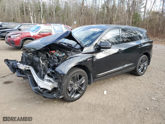 2023 Acura RDX w/A-Spec Package with VIN 5J8TC2H66PL802572, listed as a Copart auction lot 78595754 with 0 mi miles and Salvage Title. Bid and sale history available at carsss.com. Image 1.
