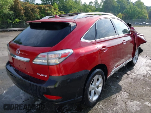 2011 Lexus RX 350 with VIN JTJZK1BA7B2004578, listed as a IAAI auction lot 42121086 with 161,990 mi miles and . Bid and sale history available at DreamBid. Image 4.