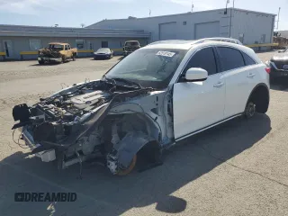 2012 Infiniti FX with VIN JN8AS1MW7CM152071, listed as a Copart auction lot 52519145 with 148,657 mi miles and Salvage title. Bid and sale history available at DreamBid. Image 1.