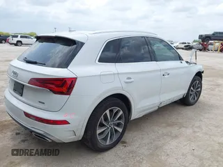 2022 Audi Q5 S line Premium Plus with VIN WA1EAAFY0N2133918, listed as a IAAI auction lot 42075042 with 54,322 mi miles and . Bid and sale history available at DreamBid. Image 4.