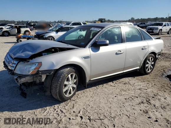 2008 Ford Taurus SEL with VIN 1FAHP24W48G133054, listed as a Copart auction lot 73537024 with 123,635 mi miles and Salvage Title. Bid and sale history available at carsss.com. Image 1.