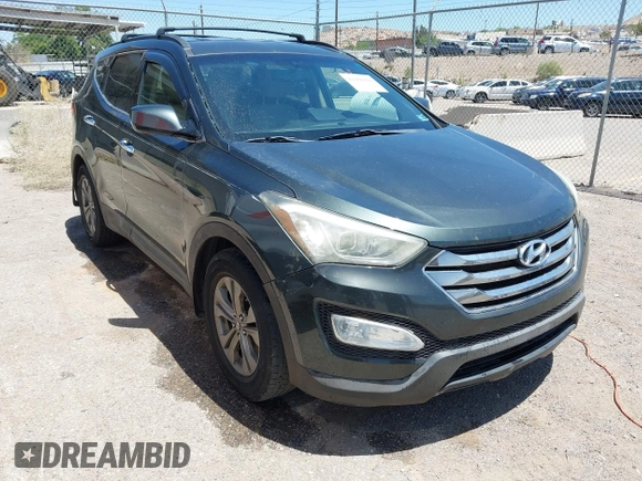 2014 Hyundai Santa Fe with VIN 5XYZUDLB9EG169614, listed as a IAAI auction lot 42208166 with 139,103 mi miles and . Bid and sale history available at DreamBid. Image 1.