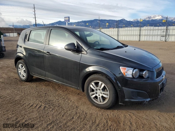 2015 Chevrolet Sonic LT with VIN 1G1JC6SH5F4168292, listed as a Copart auction lot 86863744 with 107,445 mi miles and Salvage Title. Bid and sale history available at carsss.com. Image 4.