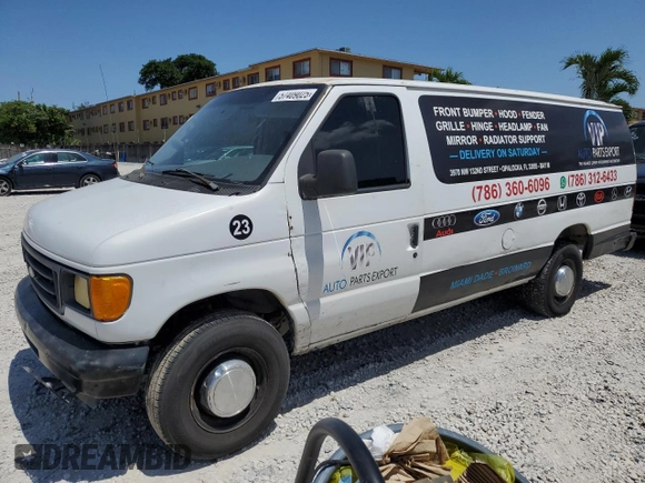 2006 Ford Econoline Cargo z VIN 1FTNS24W26HB39289, wystawiony jako Copart lot #57409025 z przebiegiem Nie podano mil oraz Czysty tytuł • Clean title. Historia ofert i sprzedaży dostępna na DreamBid. Obrazek 1.