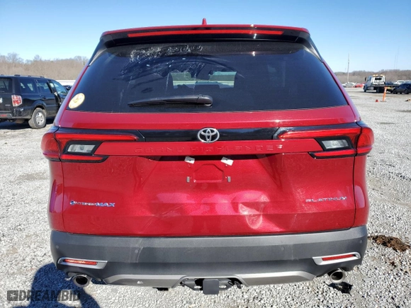 2024 Toyota Grand Highlander Hybrid MAX Limited with VIN 5TDADAB51RS002955, listed as a Copart auction lot 86956984 with 21,650 mi miles and Salvage Title. Bid and sale history available at carsss.com. Image 6.