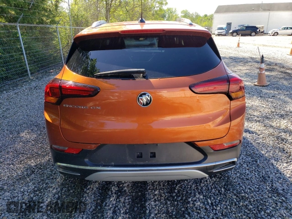 2022 Buick Encore GX Essence with VIN KL4MMFSL6NB067272, listed as a Copart auction lot 46257675 with 22,115 mi miles and Salvage title. Bid and sale history available at DreamBid. Image 6.