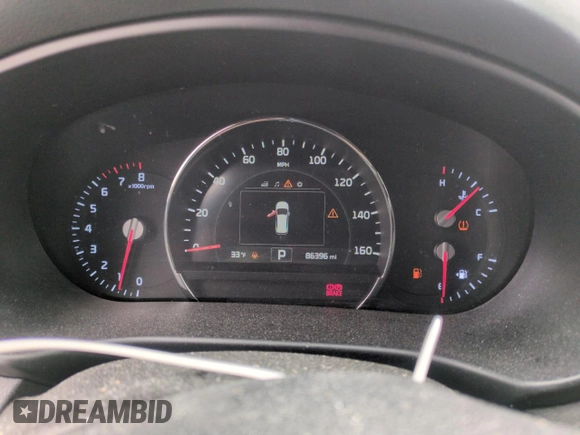 2018 Kia Sorento EX with VIN 5XYPHDA52JG401800, listed as a Copart auction lot 53883105 with 86,396 mi miles and Salvage Title. Bid and sale history available at carsss.com. Image 9.