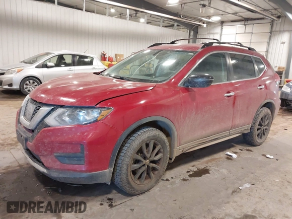 2017 Nissan Rogue SL with VIN 5N1AT2MV1HC828349, listed as a IAAI auction lot 41607853 with 155,061 mi miles. Bid and sale history available at carsss.com. Image 18.