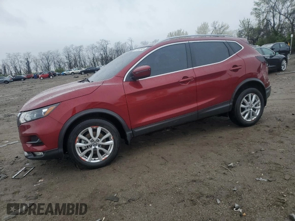 2022 Nissan Rogue Sport SV with VIN JN1BJ1BW1NW472339, listed as a Copart auction lot 51232245 with 52,579 mi miles and Salvage Title. Bid and sale history available at carsss.com. Image 1.