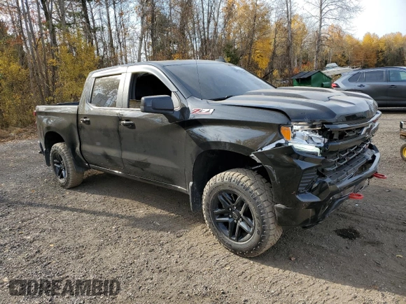 2022 Chevrolet Silverado 1500 LT Trail Boss with VIN 3GCUDFED4NG525165, listed as a Copart auction lot 77381464 with 49,349 mi miles and Salvage Title. Bid and sale history available at DreamBid. Image 4.