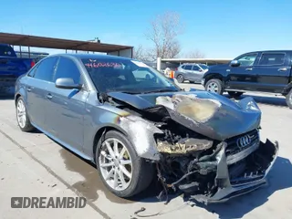 2014 Audi A4 Premium Plus with VIN WAUFFAFL1EN008938, listed as a IAAI auction lot 41602630 with 1 mi miles. Bid and sale history available at carsss.com. Image 1.