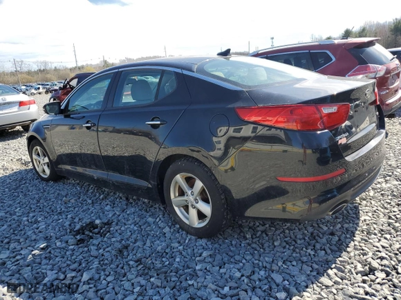 2015 Kia Optima LX with VIN KNAGM4A71F5662040, listed as a Copart auction lot 53193345 with 0 mi miles and Clean Title. Bid and sale history available at carsss.com. Image 2.