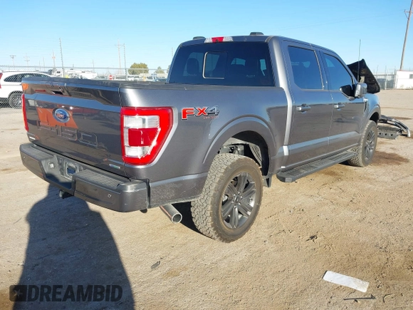 2021 Ford F-150 XL with VIN 1FTFW1E8XMFB77980, listed as a IAAI auction lot 41695579 with 42,802 mi miles. Bid and sale history available at carsss.com. Image 4.