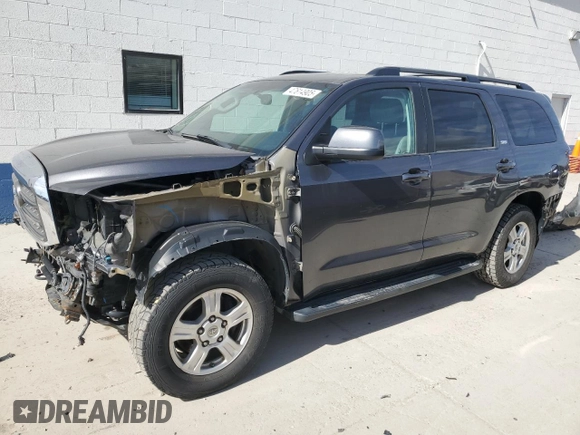 2015 Toyota Sequoia SR5 with VIN 5TDBY5G19FS116946, listed as a Copart auction lot 47614905 with 150,613 mi miles and Salvage Title. Bid and sale history available at carsss.com. Image 1.