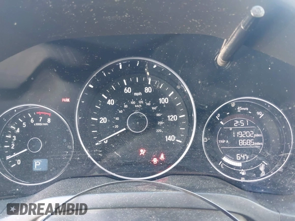 2016 Honda HR-V EX with VIN 3CZRU5H55GM748995, listed as a IAAI auction lot 41382522 with 119,202 mi miles. Bid and sale history available at carsss.com. Image 7.