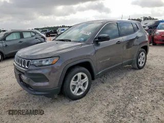 2024 Jeep Compass Sport with VIN 3C4NJDAN7RT580996, listed as a Copart auction lot 57328625 with 9,331 mi miles and Salvage title. Bid and sale history available at DreamBid. Image 1.