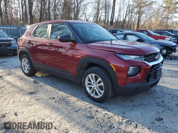 2021 Chevrolet TrailBlazer LS with VIN KL79MNSL7MB141915, listed as a Copart auction lot 45968164 with Not Provided miles and . Bid and sale history available at DreamBid. Image 4.