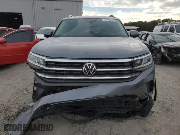 2021 Volkswagen Atlas SE with VIN 1V2WP2CA3MC607955, listed as a Copart auction lot 84155254 with 48,479 mi miles and Salvage title. Bid and sale history available at DreamBid. Image 5.