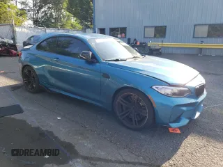 2017 BMW M2 with VIN WBS1H9C55HV786233, listed as a Copart auction lot 63596764 with 0 mi miles and Salvage Title. Bid and sale history available at carsss.com. Image 4.